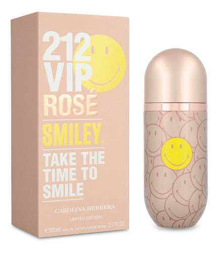 W Carolina Herrera 212 VIP Rose (Smiley Face) 2.7oz EDP